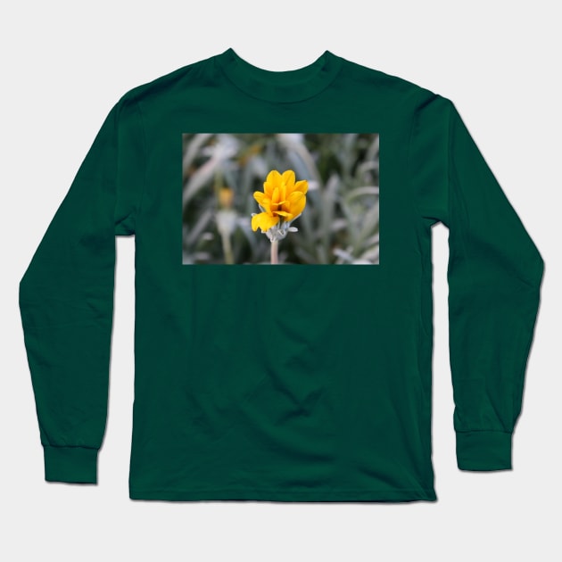 Yellow Flower Close-Up Photo Long Sleeve T-Shirt by Christine aka stine1